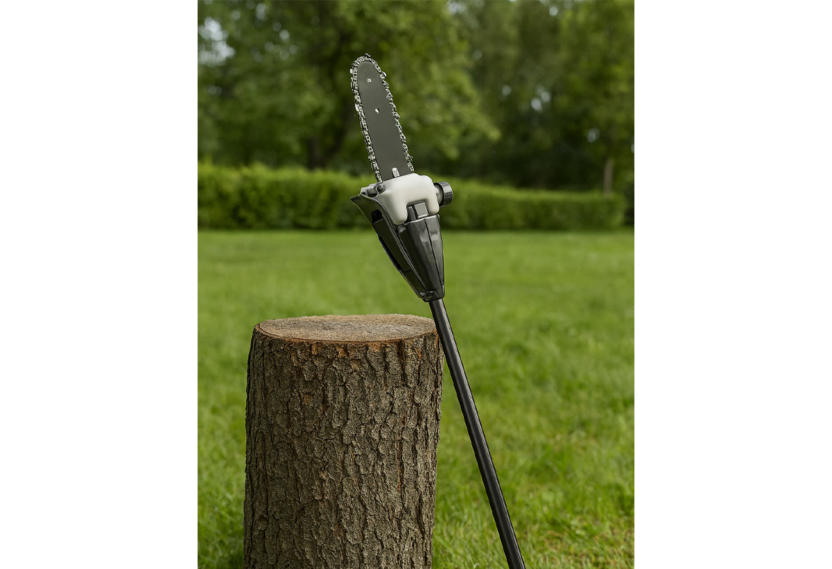 Απεικονίζεται η κεφαλή του αλυσοπρίονου